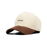 HEAD GEAR OFF WHITE AND CHOCOLATE STRUCTURED CAP