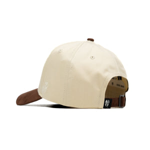 HEAD GEAR OFF WHITE AND CHOCOLATE STRUCTURED CAP