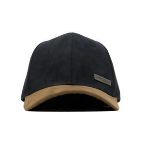HEAD GEAR BLACK OLIVE DUAL TONE RUSTIC METAL STRUCTURED CAP