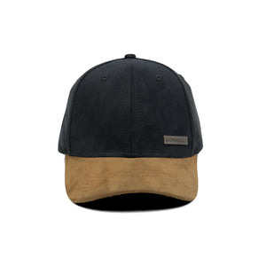 HEAD GEAR BLACK OLIVE DUAL TONE RUSTIC METAL STRUCTURED CAP