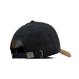 HEAD GEAR BLACK OLIVE DUAL TONE RUSTIC METAL STRUCTURED CAP