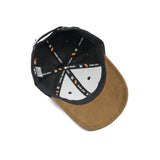 HEAD GEAR BLACK OLIVE DUAL TONE RUSTIC METAL STRUCTURED CAP