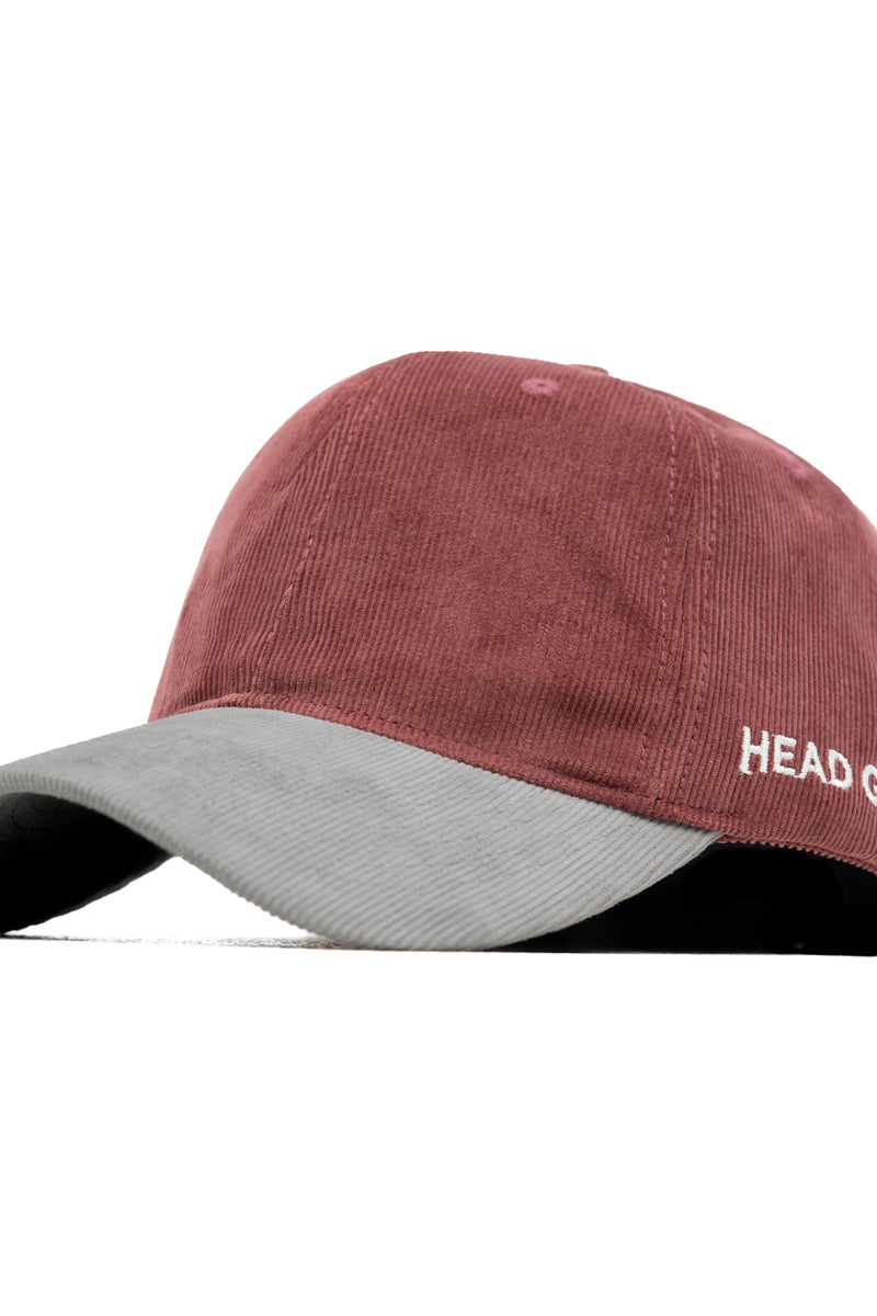 HEAD GEAR CHOCOLATE GREY DUAL TONE CORD CAP