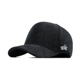 HEAD GEAR BLACK CORDUROY STRUCTURED CAP