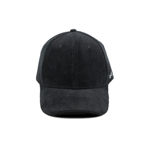 HEAD GEAR BLACK CORDUROY STRUCTURED CAP