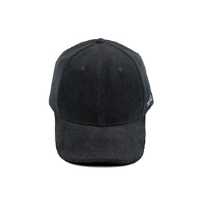 HEAD GEAR BLACK CORDUROY STRUCTURED CAP