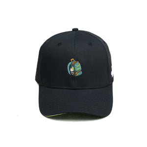 HEAD GEAR BLACK BACKPACK CAP