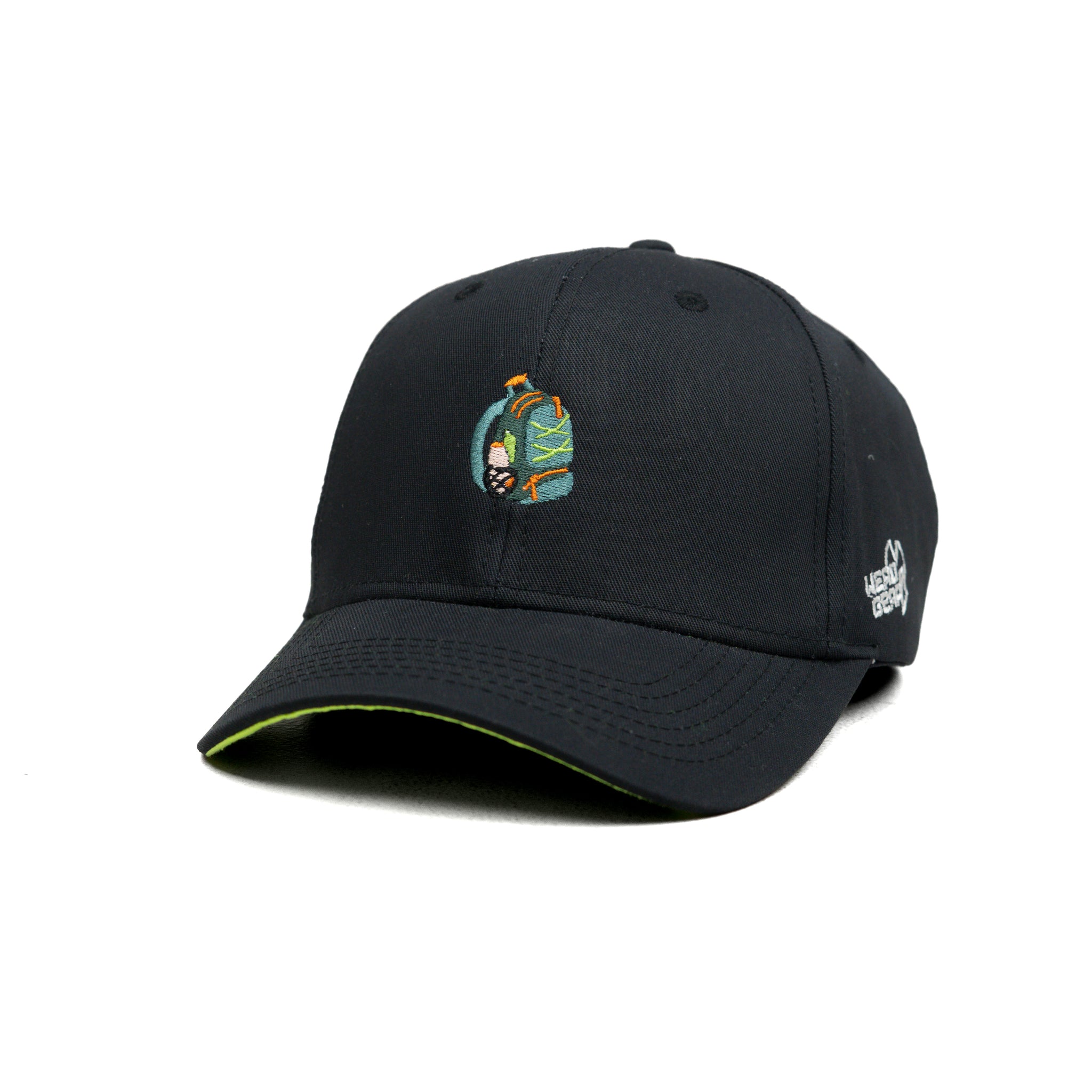 HEAD GEAR BLACK BACKPACK CAP