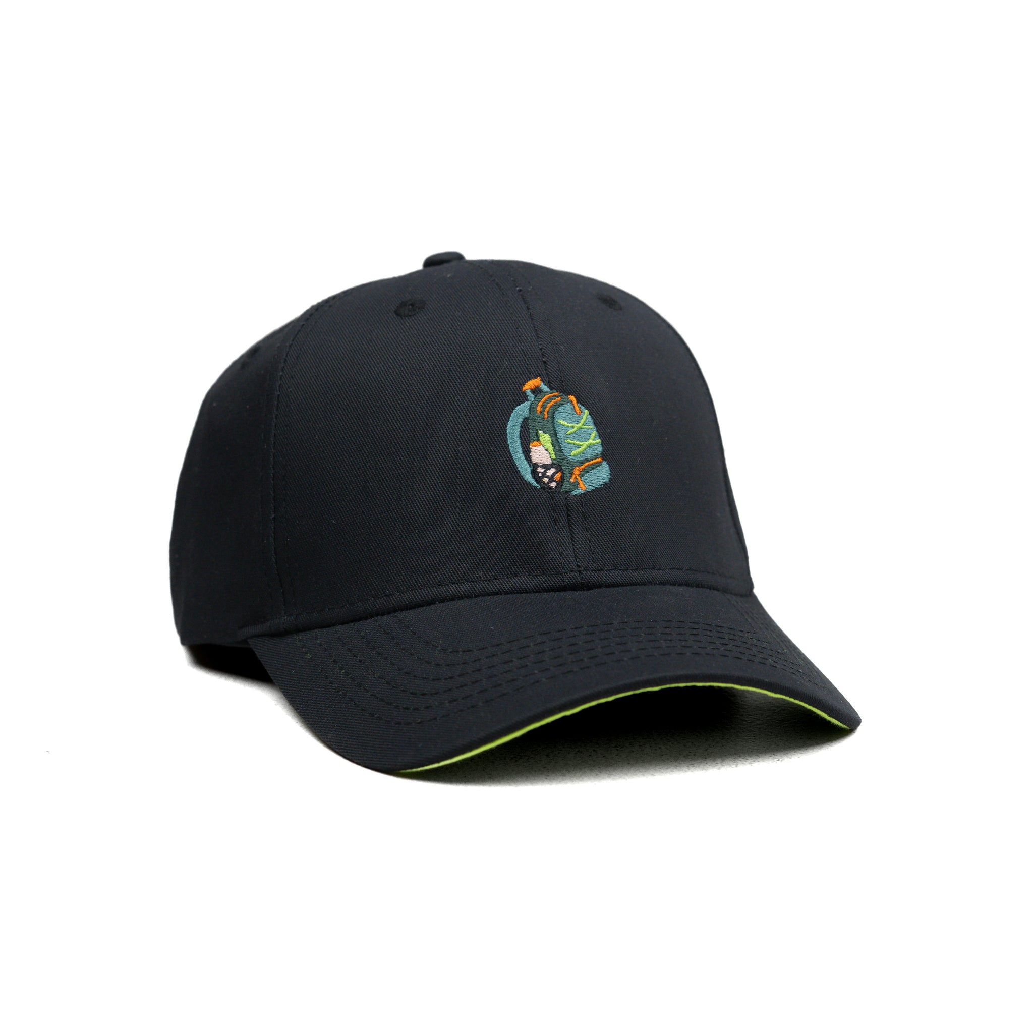 HEAD GEAR BLACK BACKPACK CAP