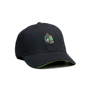 HEAD GEAR BLACK BACKPACK CAP