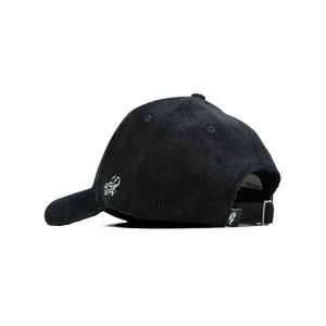 HEAD GEAR BLACK CORDUROY STRUCTURED CAP