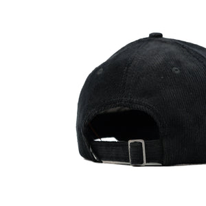 HEAD GEAR BLACK CORDUROY STRUCTURED CAP