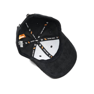 HEAD GEAR BLACK CORDUROY STRUCTURED CAP