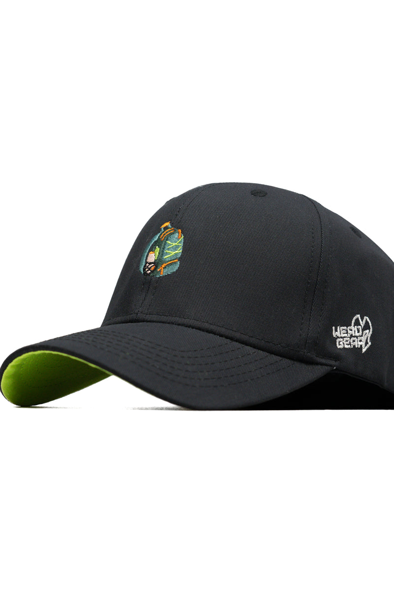 HEAD GEAR BLACK BACKPACK CAP