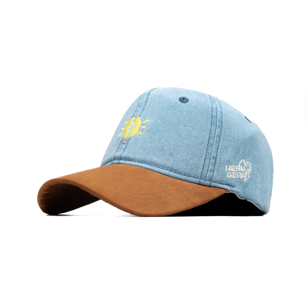 HEAD GEAR BULB WASHED DENIM CAP