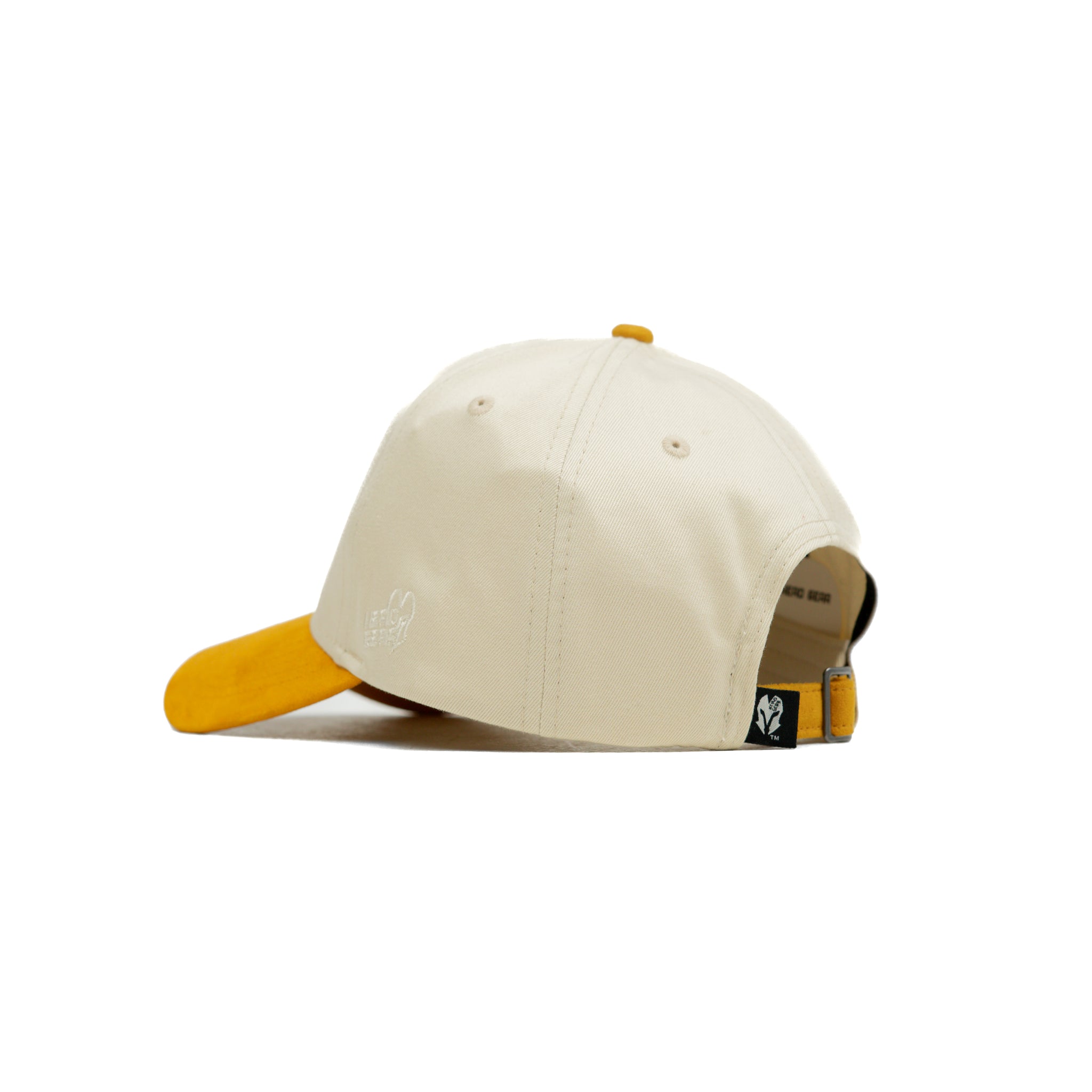 HEAD GEAR YELLOW AND OFF WHITE STRUCTURED CAP