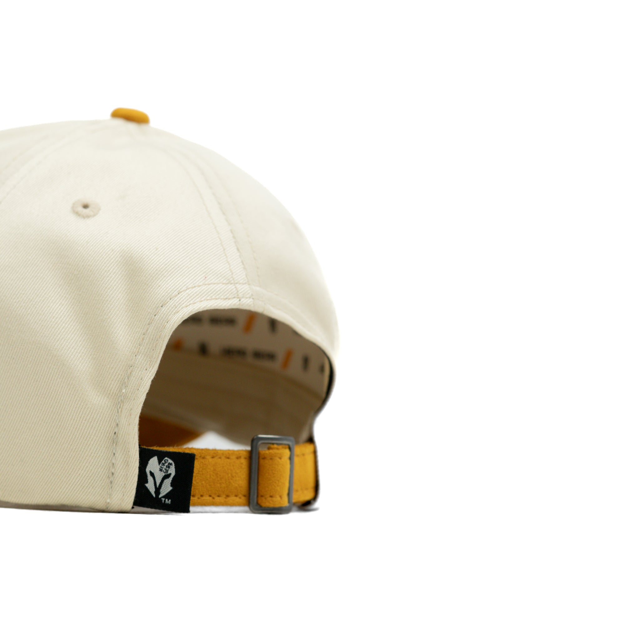 HEAD GEAR YELLOW AND OFF WHITE STRUCTURED CAP