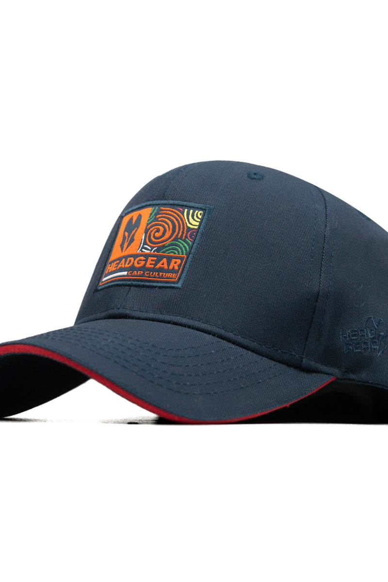 HEAD GEAR NAVY BLUE PATCH EDITION SANDWICH CAP