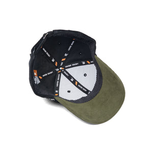 HEAD GEAR BLACK OLIVE DUAL TONE CORD CAP