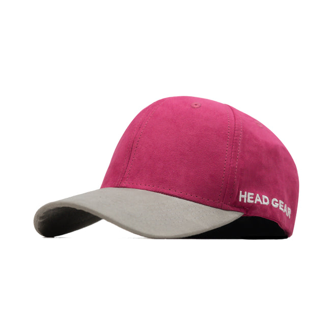 HEAD GEAR PINK GREY DUAL TONE STRUCTURED CAP