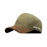 HEAD GEAR OLIVE BROWN DUAL TONE STRUCTURED CAP