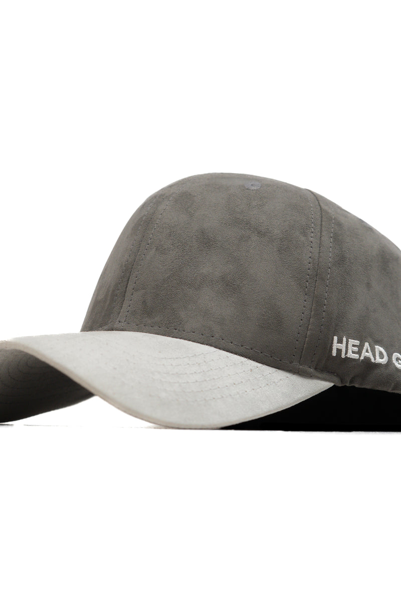 HEAD GEAR GREY WHITE DUAL TONE STRUCTURED CAP