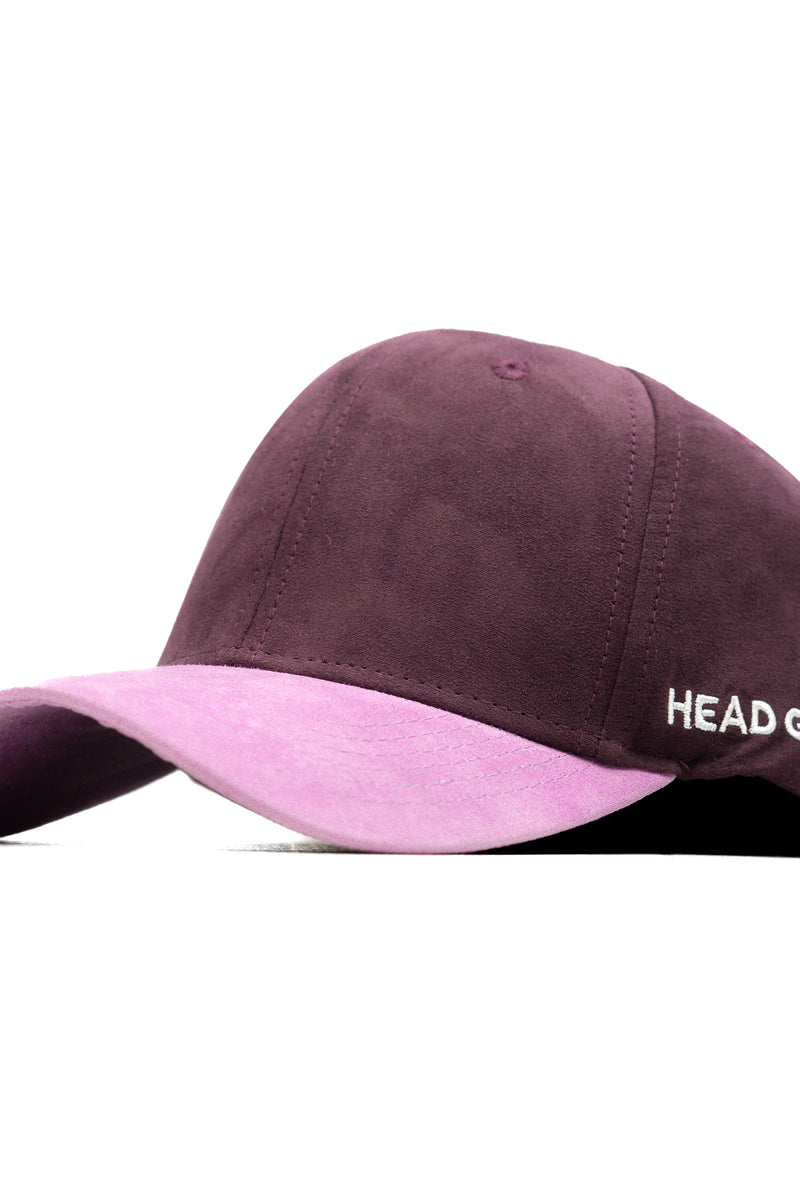 HEAD GEAR PURPLE PINK DUAL TONE STRUCTURED CAP