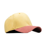HEAD GEAR YELLOW BABY PINK DUAL TONE STRUCTURED CAP