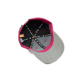 HEAD GEAR PINK GREY DUAL TONE STRUCTURED CAP