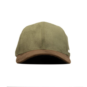 HEAD GEAR OLIVE BROWN DUAL TONE STRUCTURED CAP