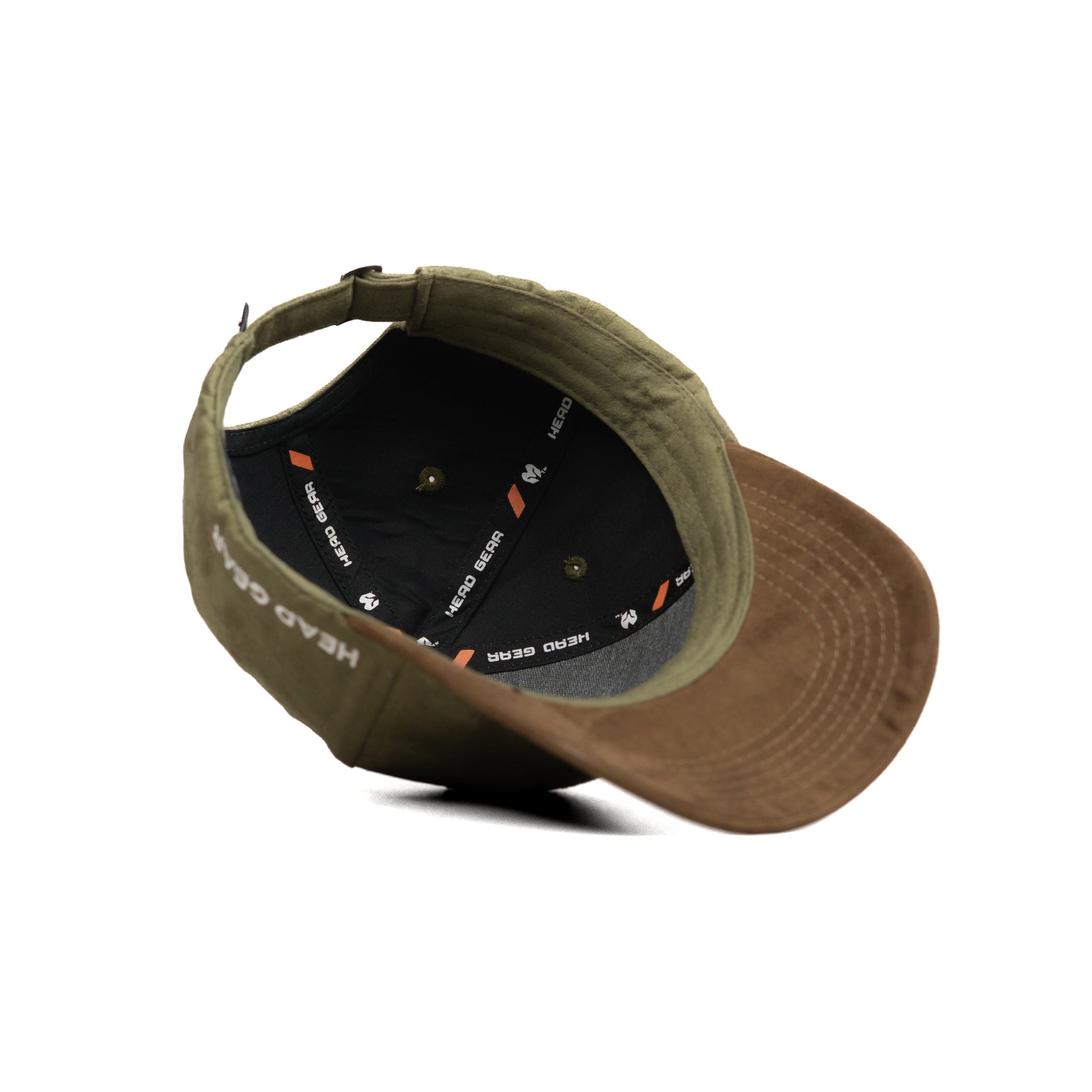 HEAD GEAR OLIVE BROWN DUAL TONE STRUCTURED CAP