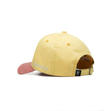 HEAD GEAR YELLOW BABY PINK DUAL TONE STRUCTURED CAP