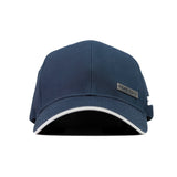 HEAD GEAR NAVY BLUE RUSTIC METAL PATCH SANDWICH CAP