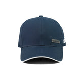 HEAD GEAR NAVY BLUE RUSTIC METAL PATCH SANDWICH CAP