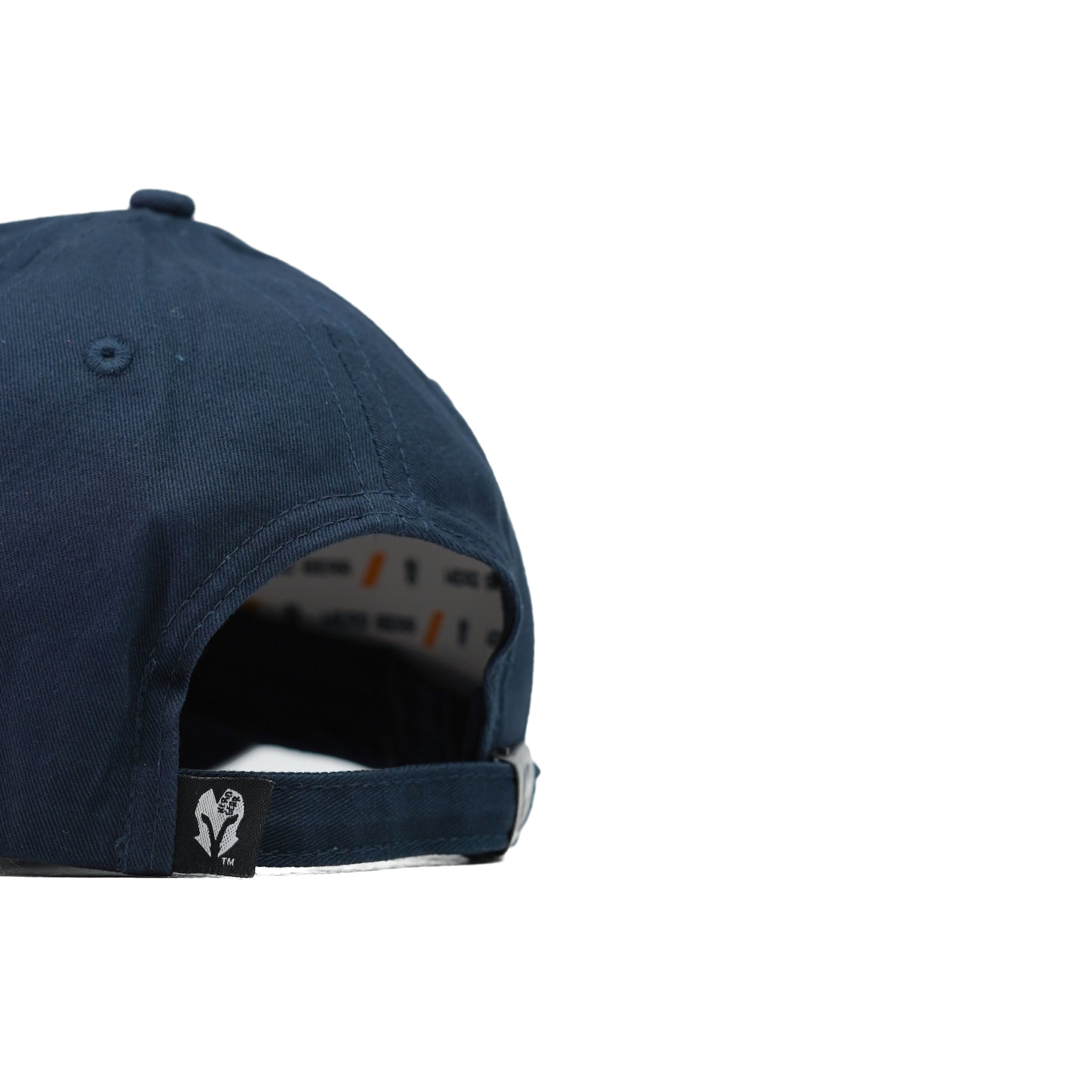 HEAD GEAR NAVY BLUE RUSTIC METAL PATCH SANDWICH CAP