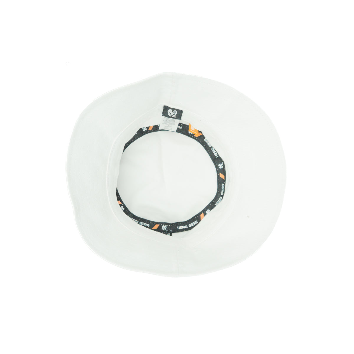 HEAD GEAR BASIC WHITE BUCKET HAT
