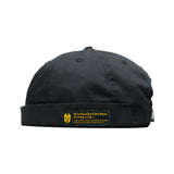 HEAD GEAR BASIC BLACK DOCKER CAP