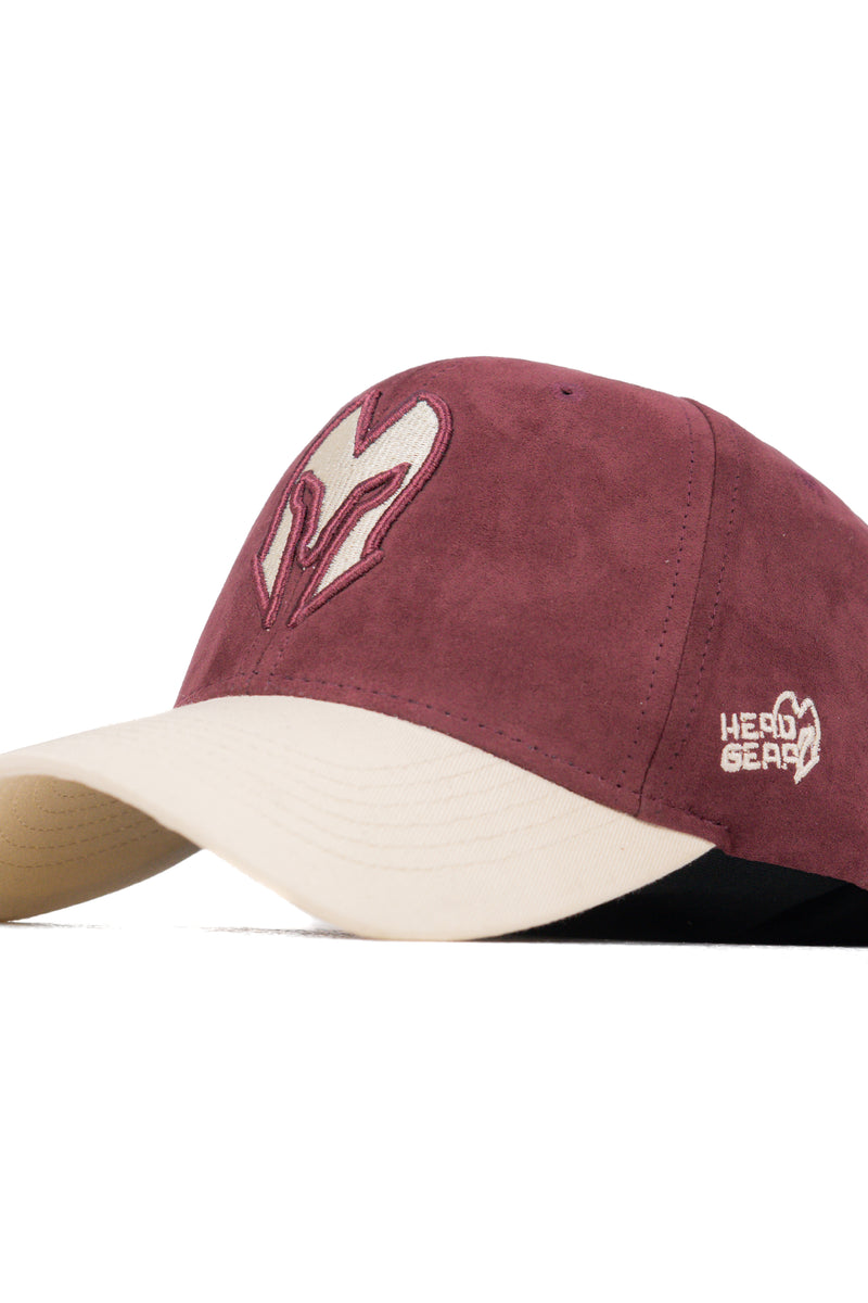 HEAD GEAR RED WINE REDEFINED SUEDE CAP