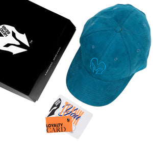 HEAD GEAR BLUE SUPER SUEDE CAP