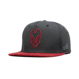 HEAD GEAR LOGO GREY FLAT VISOR CAP