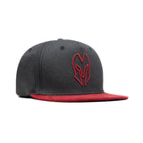 HEAD GEAR LOGO GREY FLAT VISOR CAP