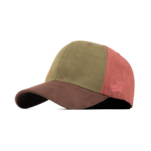 HEAD GEAR FOUR FIESTA SUEDE CAP - OLIVE