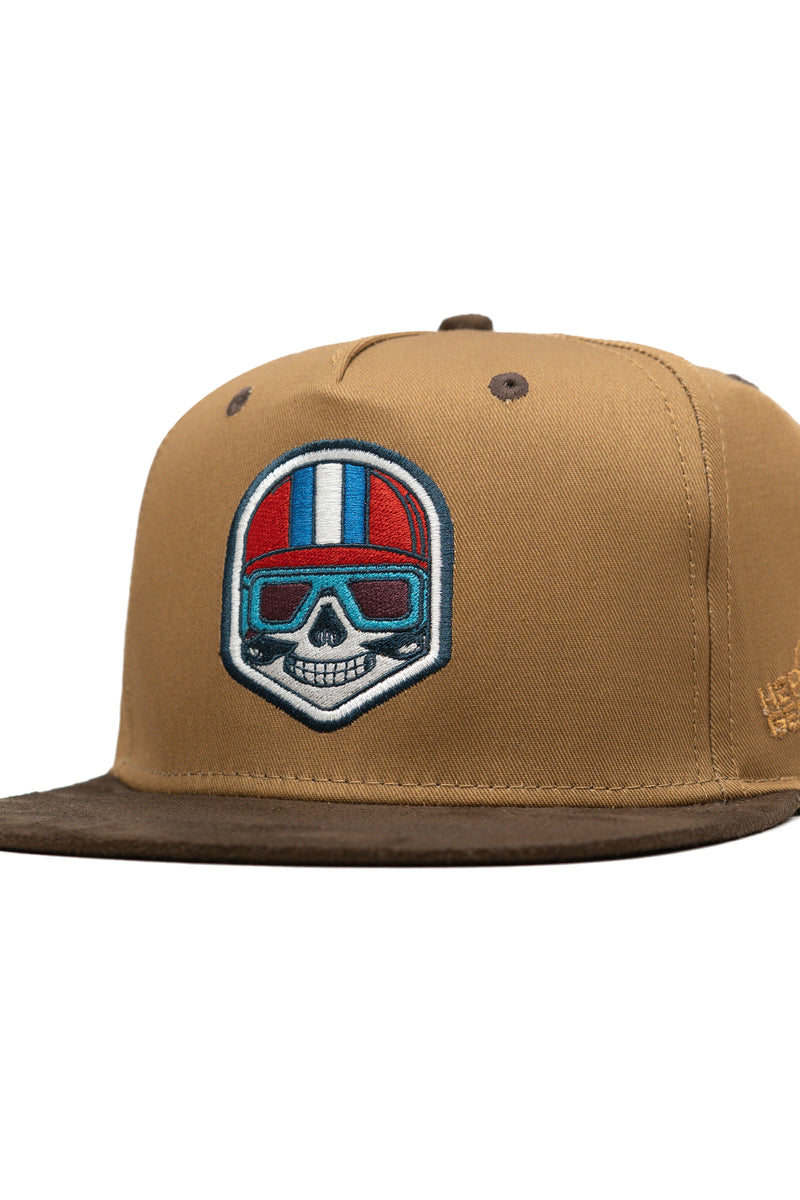 HEAD GEAR SKULL FLAT VISOR CAP