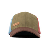HEAD GEAR FOUR FIESTA SUEDE CAP - OLIVE