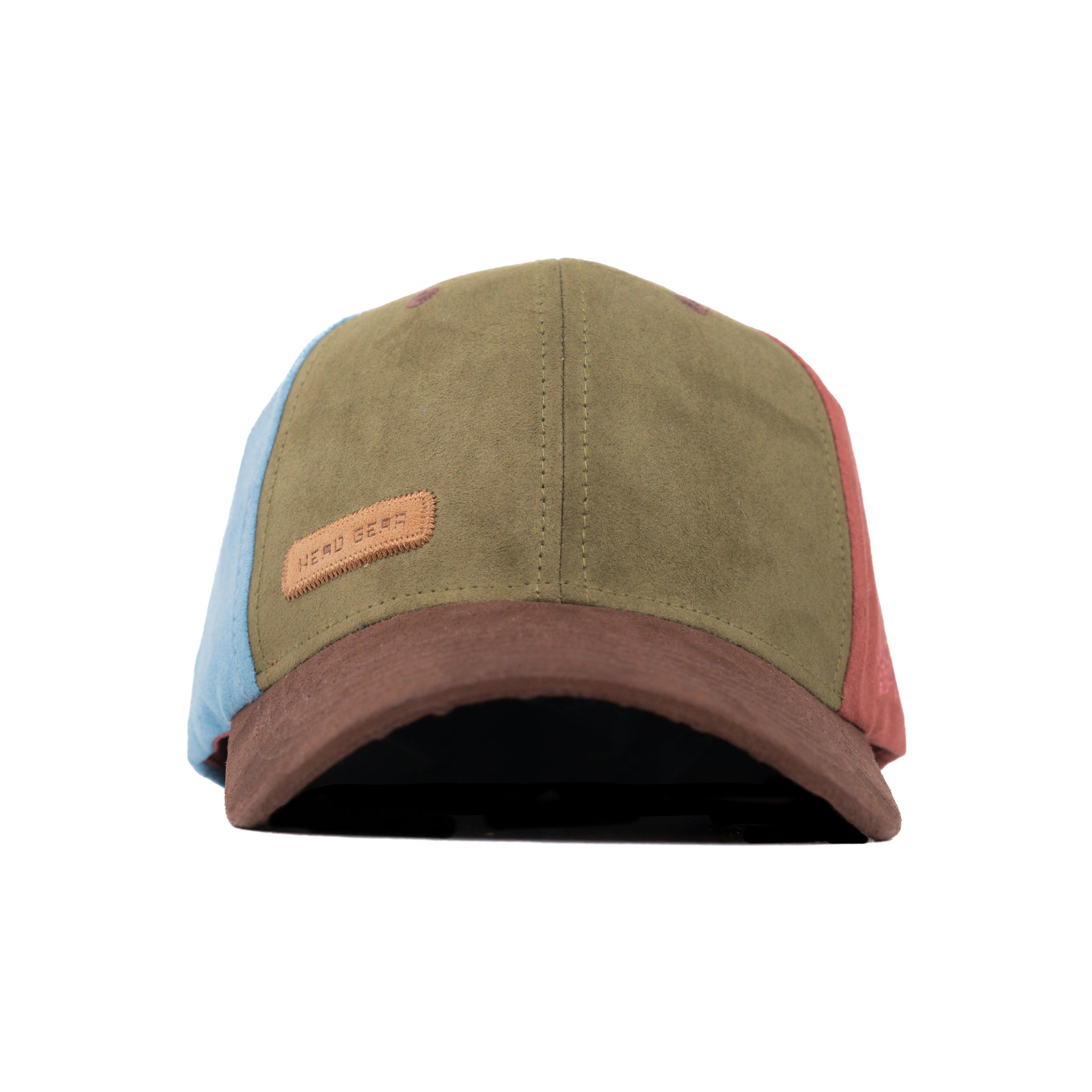 HEAD GEAR FOUR FIESTA SUEDE CAP - OLIVE