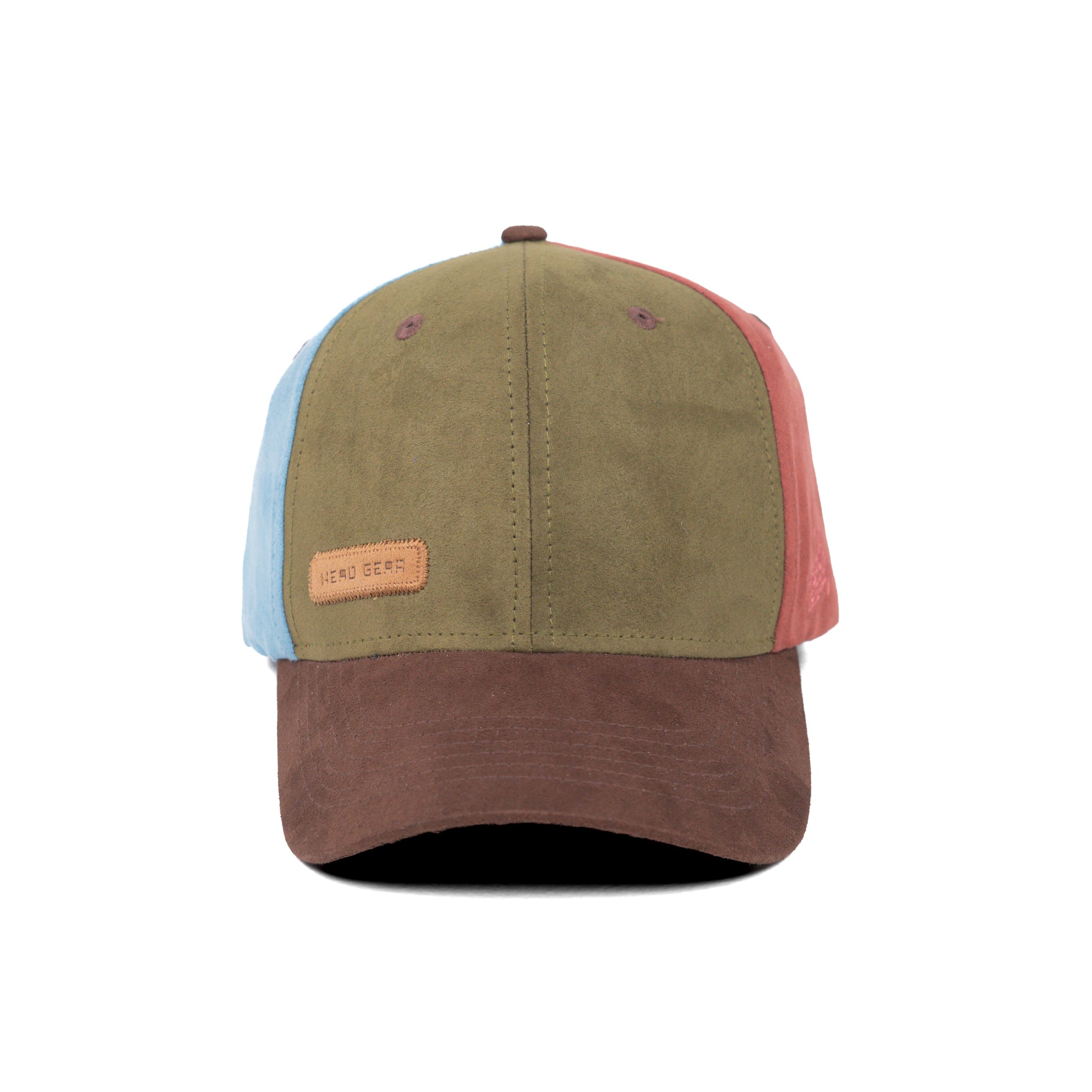 HEAD GEAR FOUR FIESTA SUEDE CAP - OLIVE