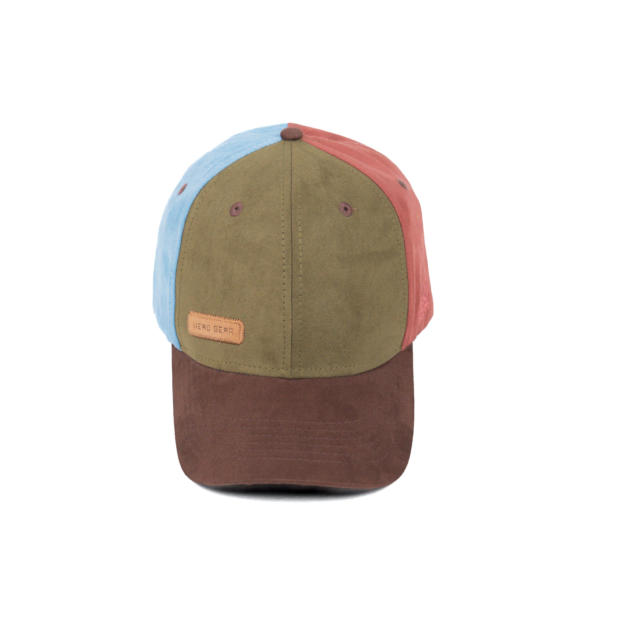 HEAD GEAR FOUR FIESTA SUEDE CAP - OLIVE