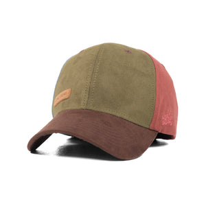 HEAD GEAR FOUR FIESTA SUEDE CAP - OLIVE