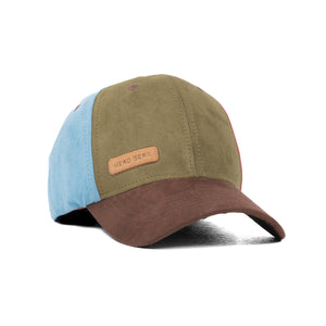 HEAD GEAR FOUR FIESTA SUEDE CAP - OLIVE