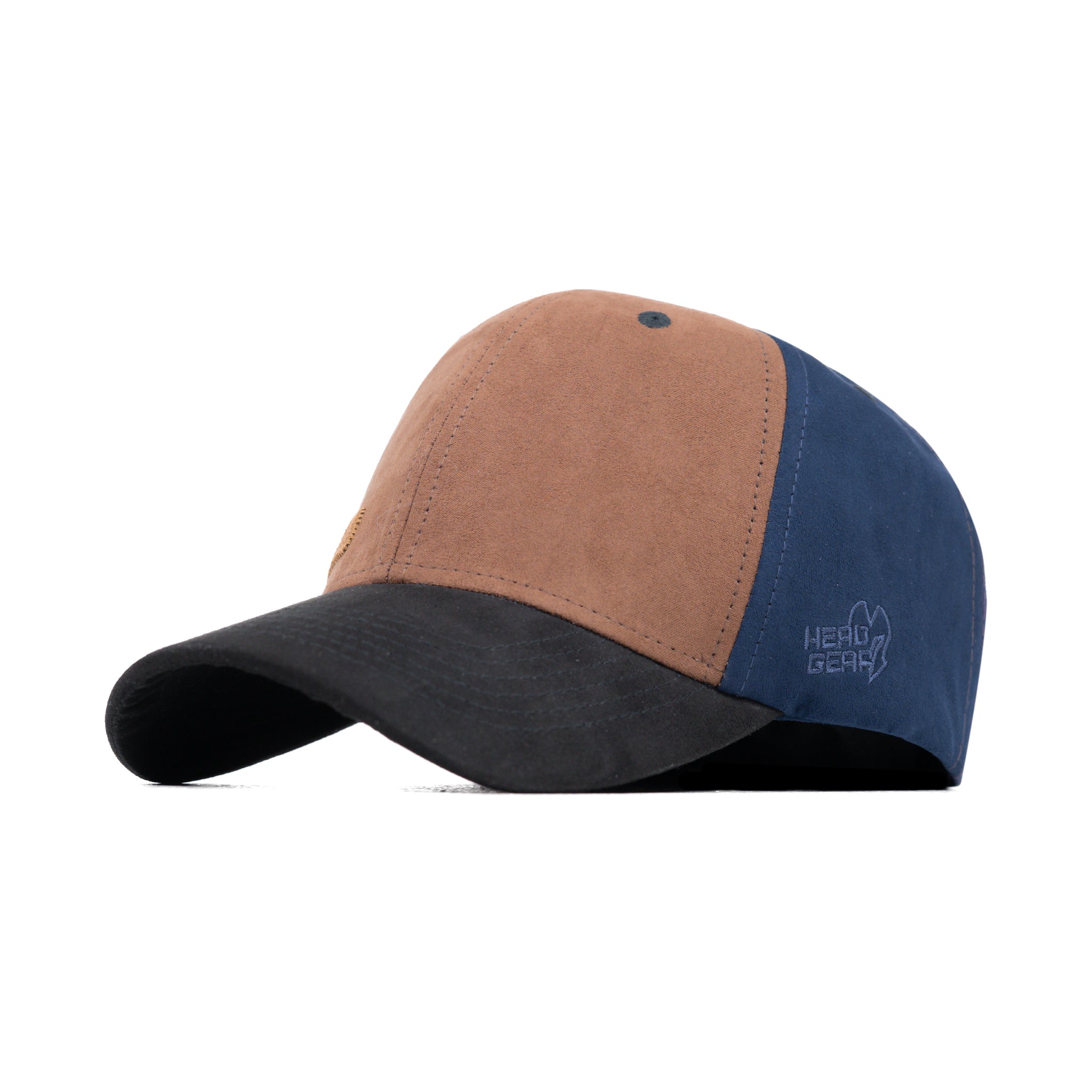HEAD GEAR FOUR FIESTA SUEDE CAP - BROWN